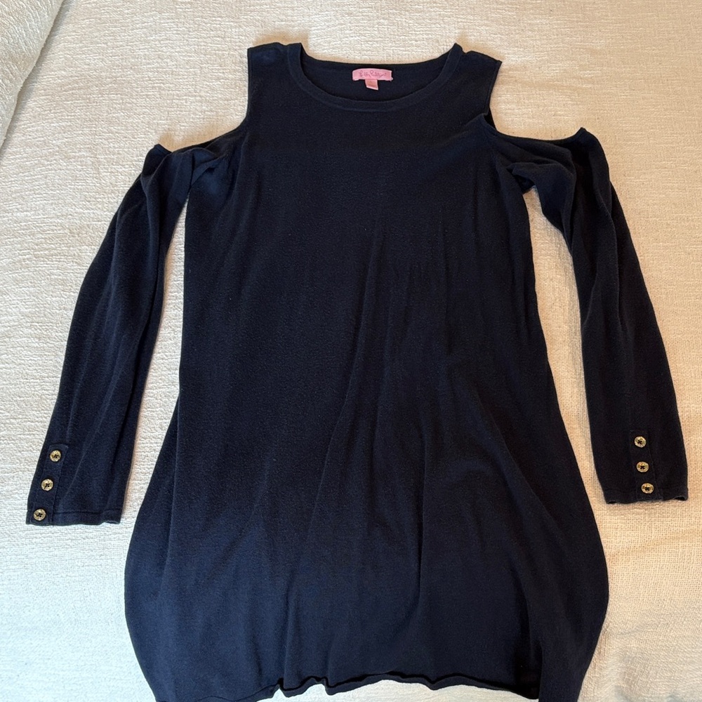 Lilly Pulitzer Navy Knit Sweater Dress
